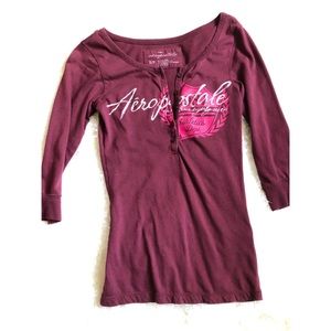 Aeropostale 3/4 Length Sleeve Tee.